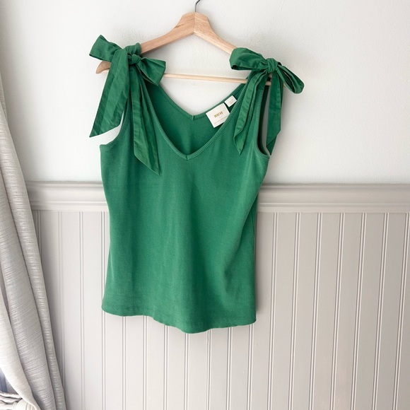 💚 Maeve by Anthropologie Rafaela Bow-Tie Tank – Size Large 💚 - Picture 2 of 8